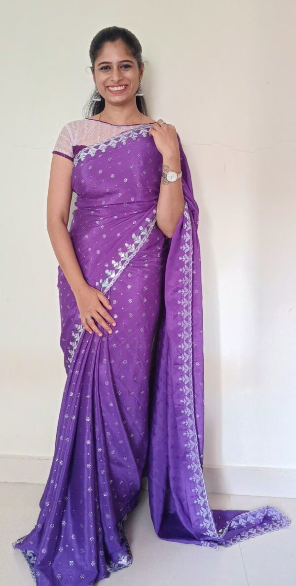 Soft Chinnon Silk Saree