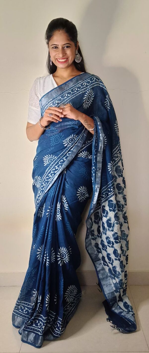 Linen Cotton Saree