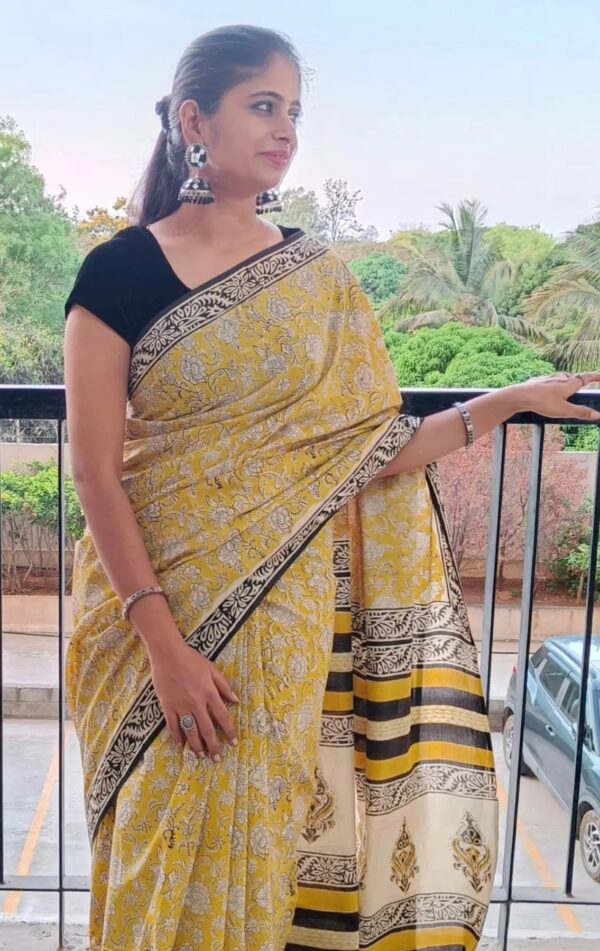 Mul Cotton Saree - Image 2