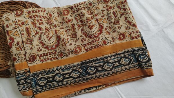 Chennur Silk Kalamkari Saree - Image 6